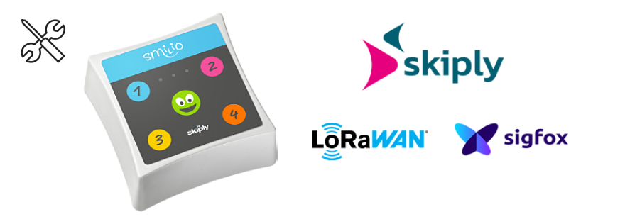 Skiply Smilio A Multiservices mit LoRaWAN und Sigfox - Montage und Aktivierung