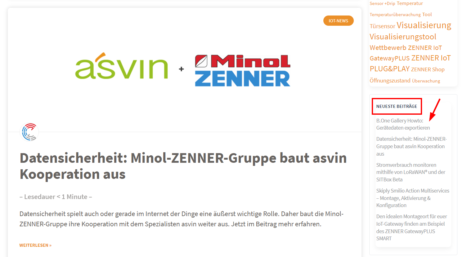 Überblick B.One Community - Neueste Beiträge im Blog